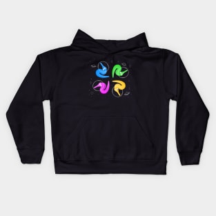 Space Worms on a string Kids Hoodie